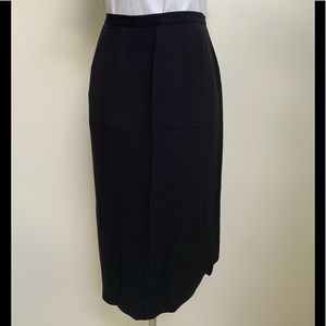 Casual Corner Annex Essentials Black Acetate Polyester Skirt-Lined-8 Petite